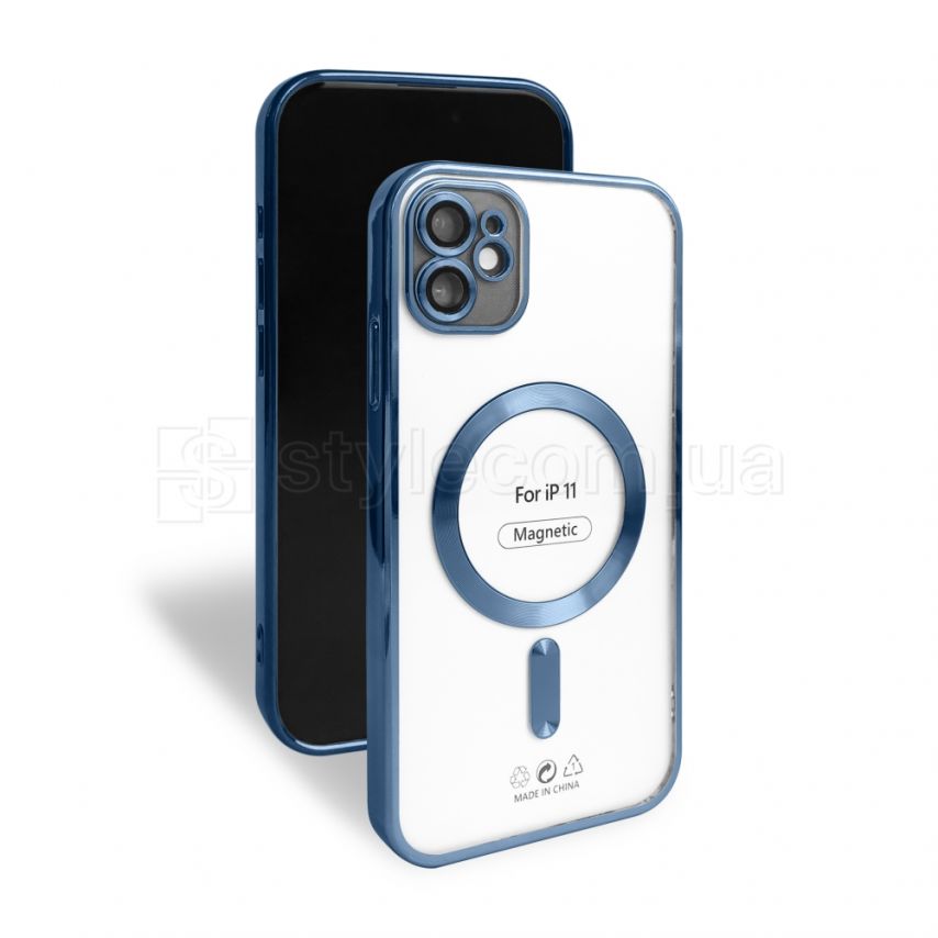 Чехол с функцией MagSafe для Apple iPhone 11 blue (4)
