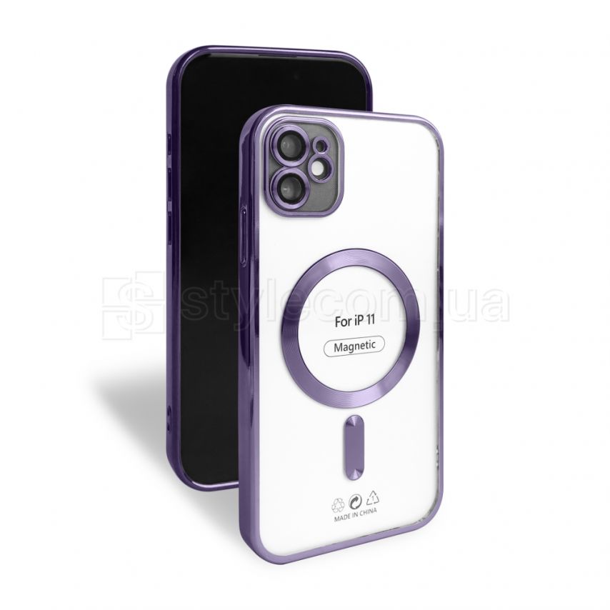 Чехол с функцией MagSafe для Apple iPhone 11 purple (11)