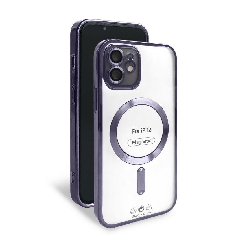 Чехол с функцией MagSafe для Apple iPhone 12 violet (2)