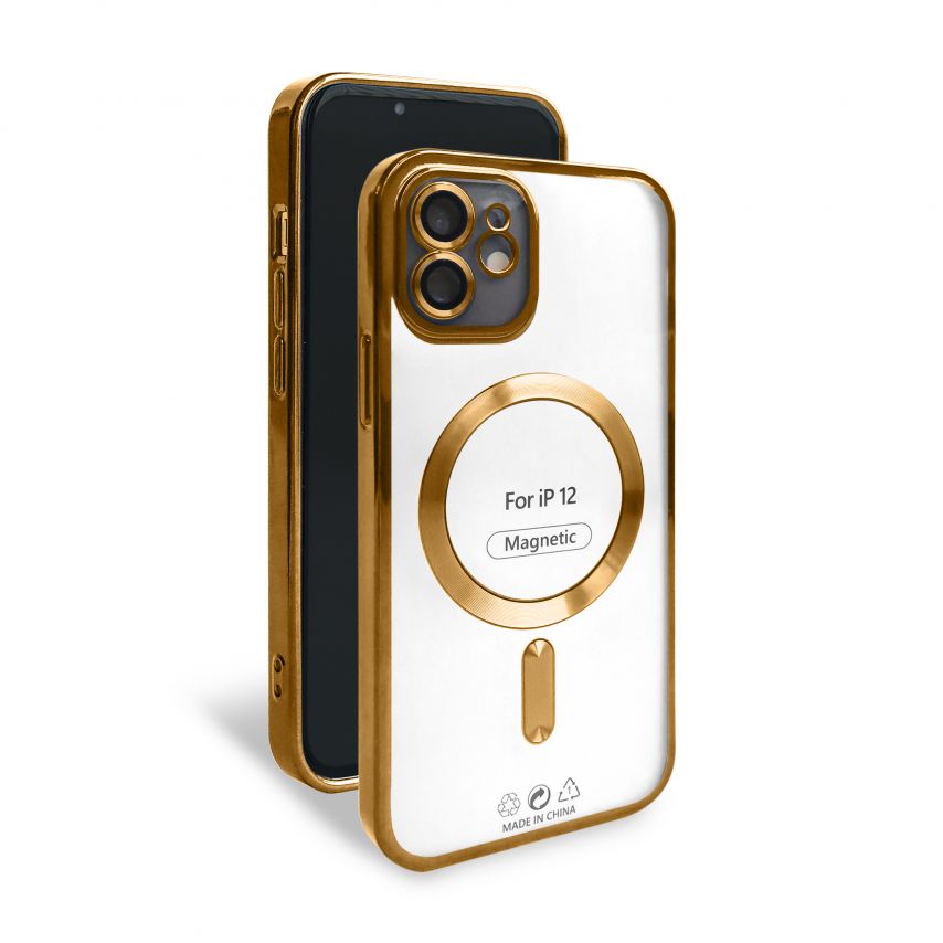 Чохол з функцією MagSafe для Apple iPhone 12 gold (3)