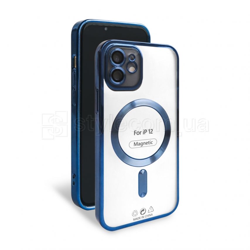 Чехол с функцией MagSafe для Apple iPhone 12 blue (4)