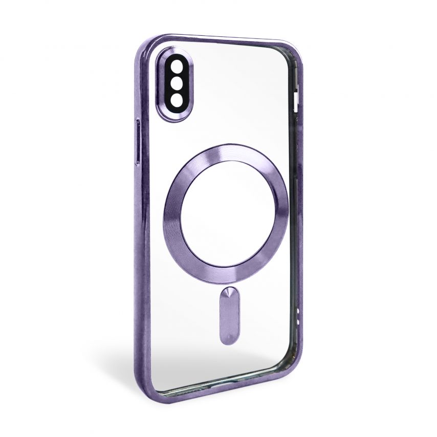 Чехол с функцией MagSafe для Apple iPhone X, Xs purple (11)