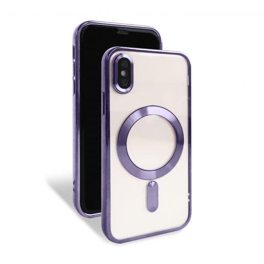 Чехол с функцией MagSafe для Apple iPhone X, Xs purple (11) - купить за 221.50 грн в Киеве, Украине
