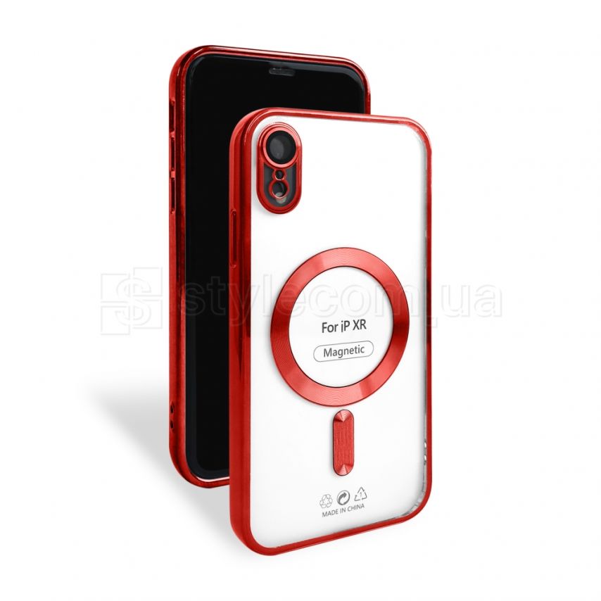 Чехол с функцией MagSafe для Apple iPhone Xr red (1)