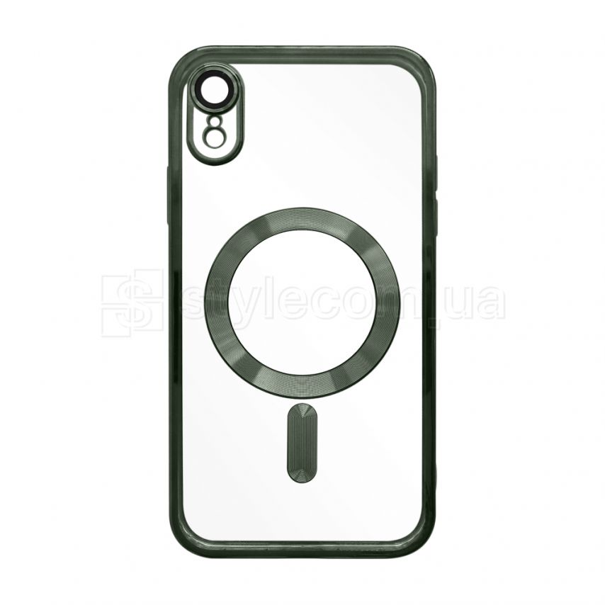 Чехол с функцией MagSafe для Apple iPhone Xr olive (8)