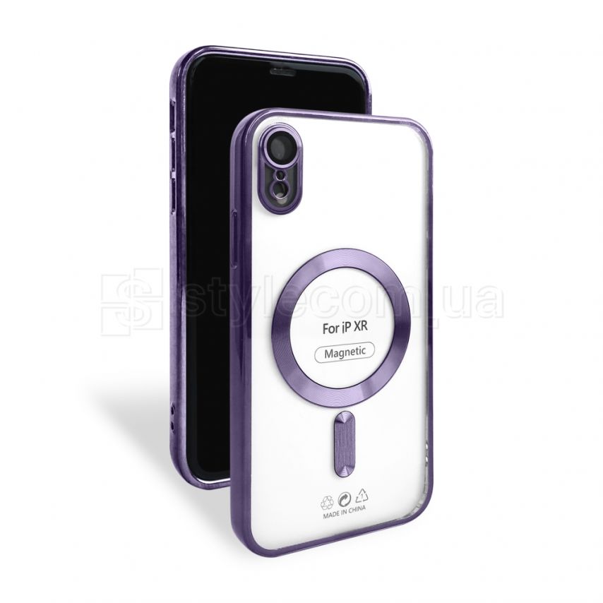 Чехол с функцией MagSafe для Apple iPhone Xr purple (11)
