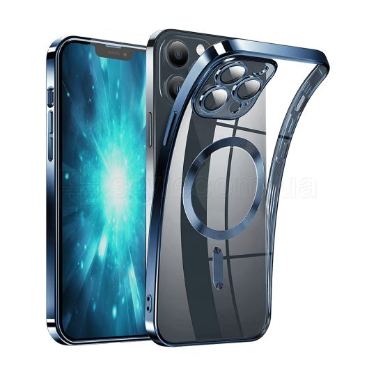 Чехол с функцией MagSafe для Apple iPhone 13 Pro blue (4)