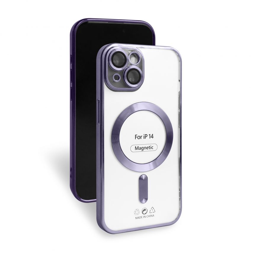 Чехол с функцией MagSafe для Apple iPhone 14 violet (2)