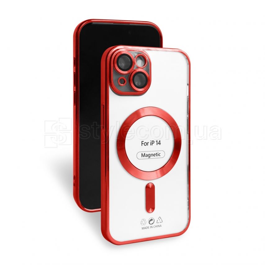 Чехол с функцией MagSafe для Apple iPhone 14 red (1)