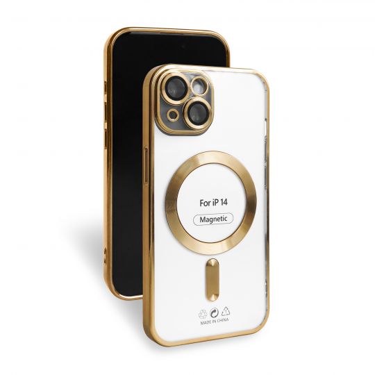 Чехол с функцией MagSafe для Apple iPhone 14 gold (3) - купить за 221.50 грн в Киеве, Украине
