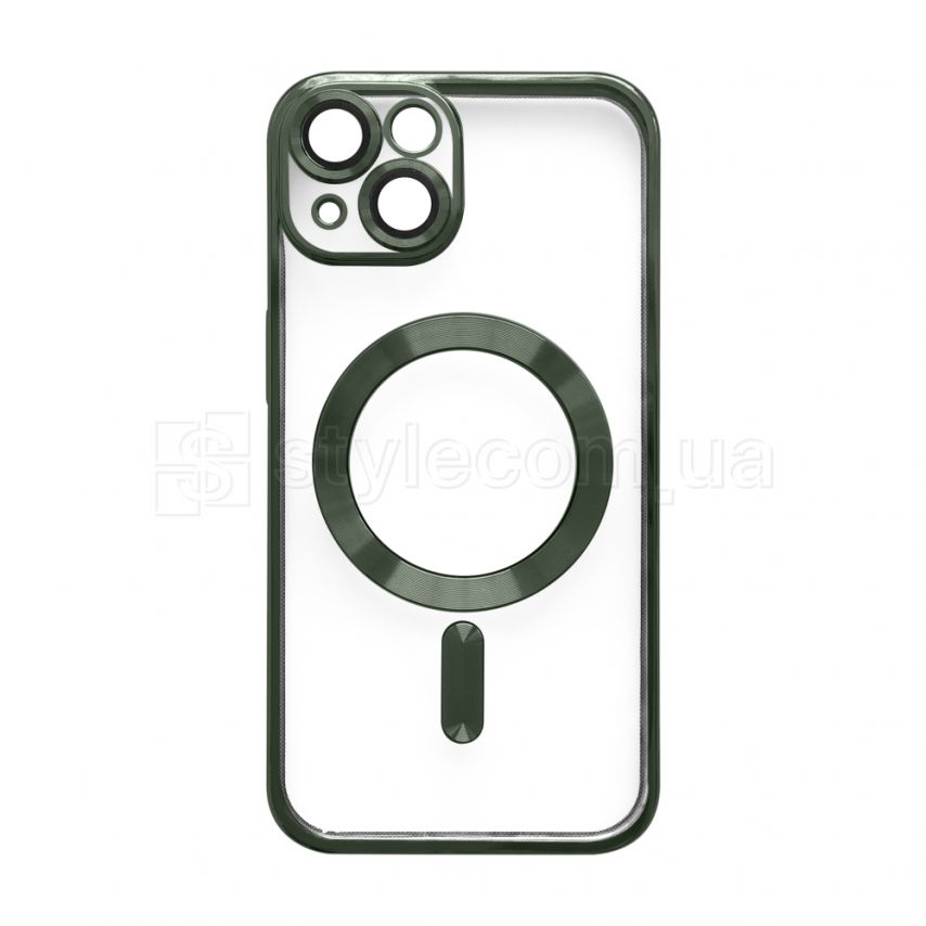 Чехол с функцией MagSafe для Apple iPhone 13 olive (8)