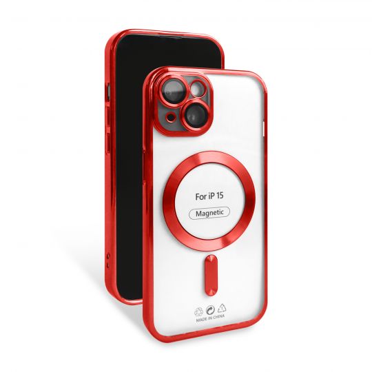 Чохол з функцією MagSafe для Apple iPhone 15 red (1)