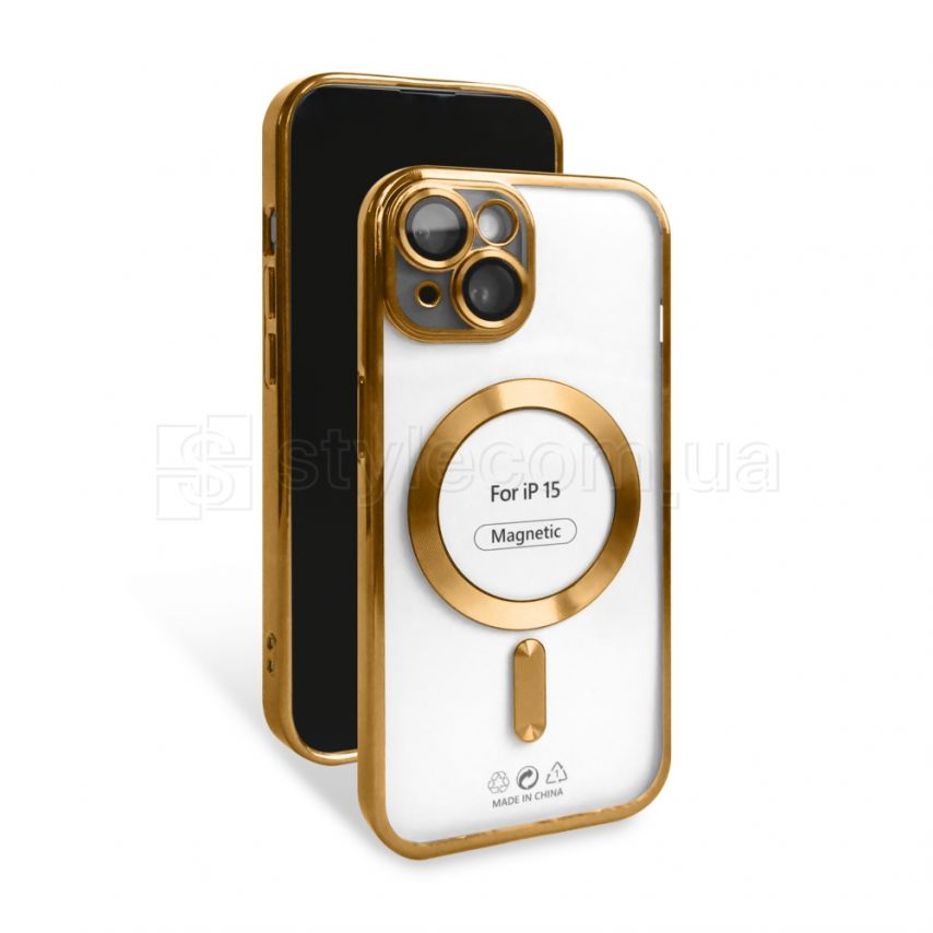 Чохол з функцією MagSafe для Apple iPhone 15 gold (3)