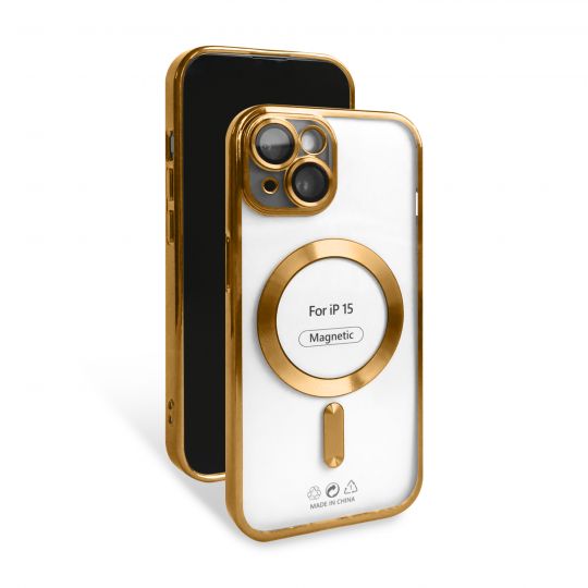Чехол с функцией MagSafe для Apple iPhone 15 gold (3) - купить за 221.50 грн в Киеве, Украине