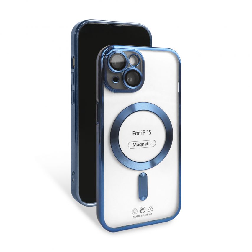 Чохол з функцією MagSafe для Apple iPhone 15 blue (4)