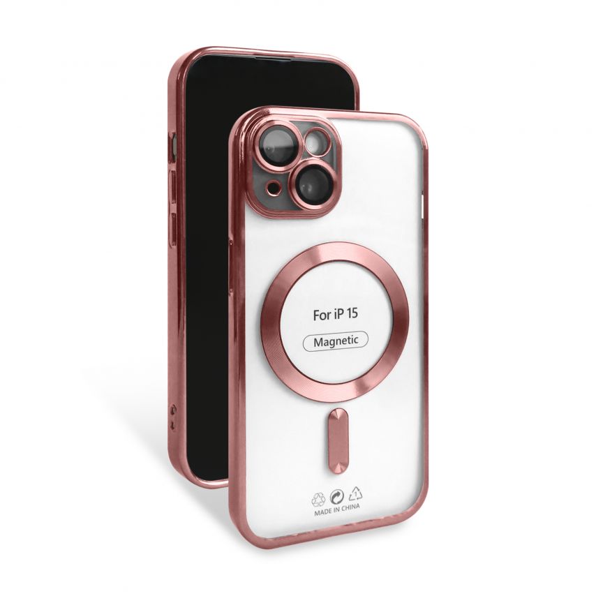 Чохол з функцією MagSafe для Apple iPhone 15 rose gold (6)