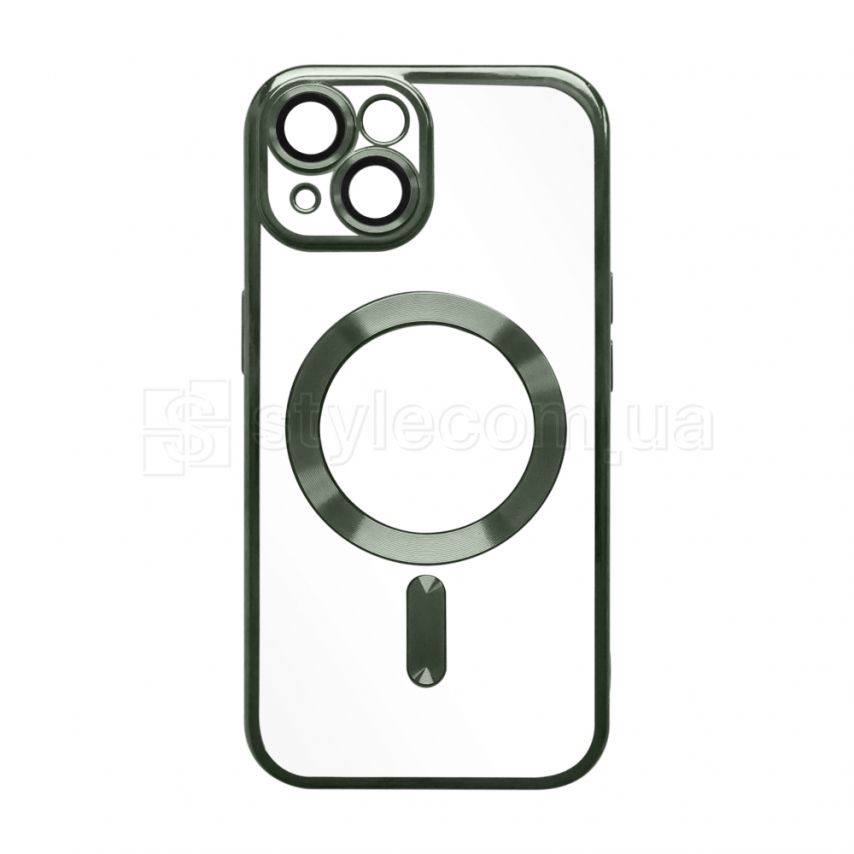 Чехол с функцией MagSafe для Apple iPhone 15 olive (8)