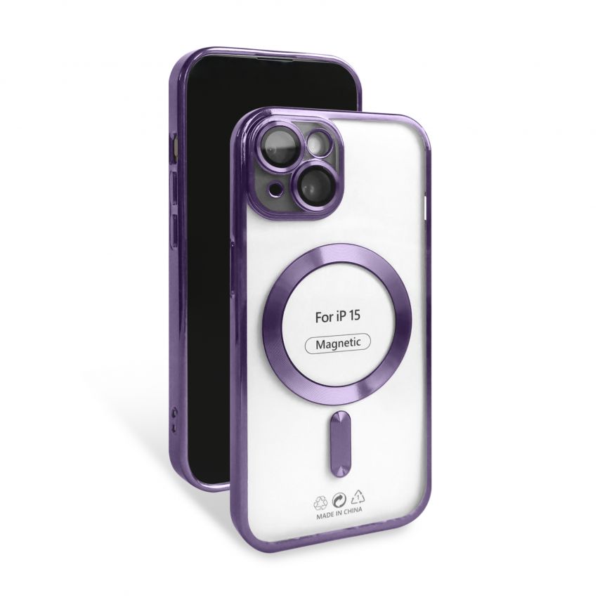 Чохол з функцією MagSafe для Apple iPhone 15 purple (11)