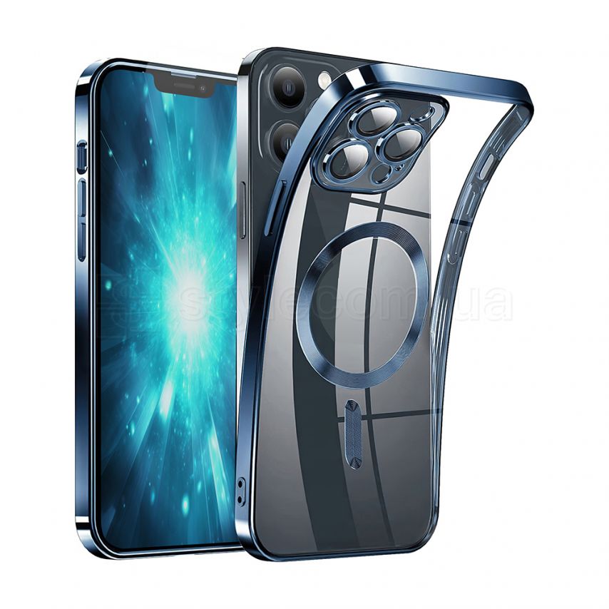 Чехол с функцией MagSafe для Apple iPhone 15 Pro blue (4)