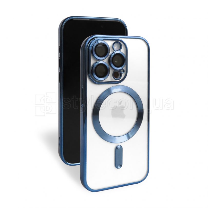 Чехол с функцией MagSafe для Apple iPhone 15 Pro blue (4)