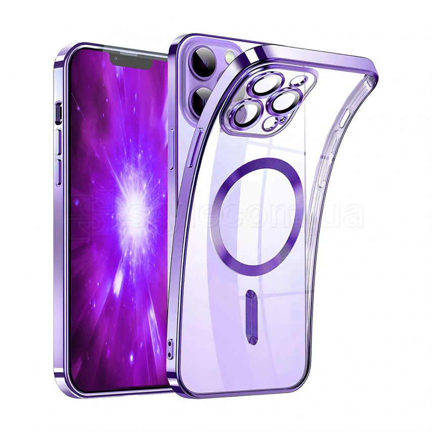 Чехол с функцией MagSafe для Apple iPhone 15 Pro purple (11)