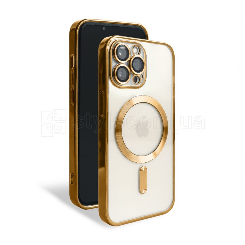 Чехол с функцией MagSafe для Apple iPhone 15 Pro Max gold (3)
