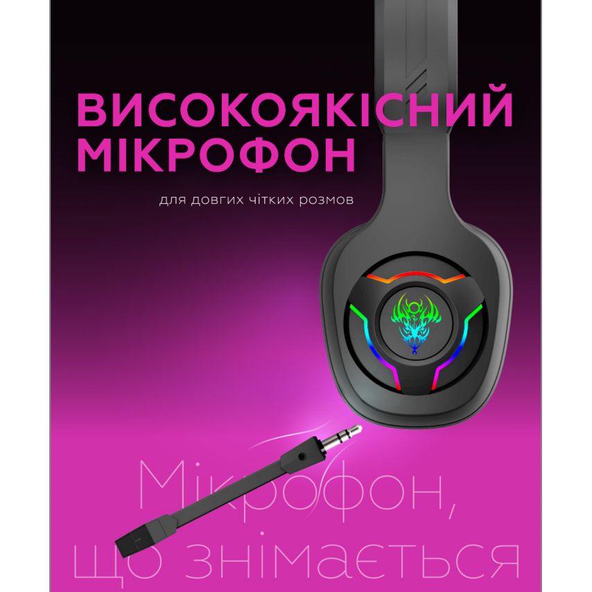 Игровые наушники Bluetooth WALKER WBT-79 black