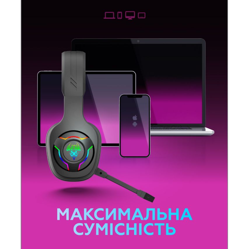 Игровые наушники Bluetooth WALKER WBT-79 black