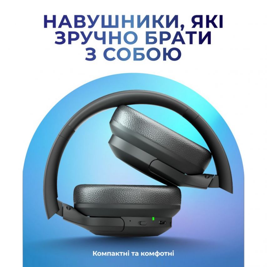 Навушники Bluetooth WALKER WBT-75 black