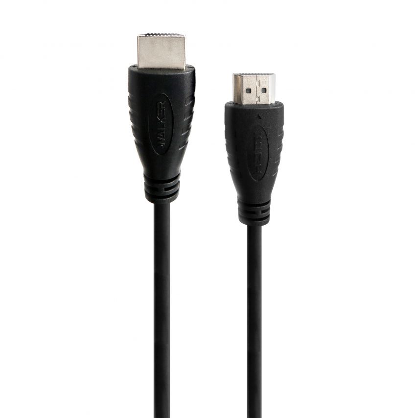 Кабель WALKER WHD-77 HDMI to HDMI 3м black (тех.пак.)