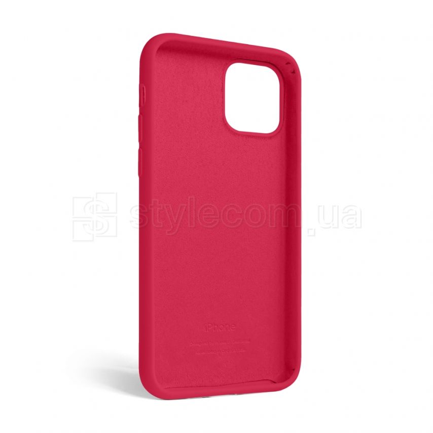 Чехол Full Silicone Case для Apple iPhone 12, 12 Pro rose red (37)