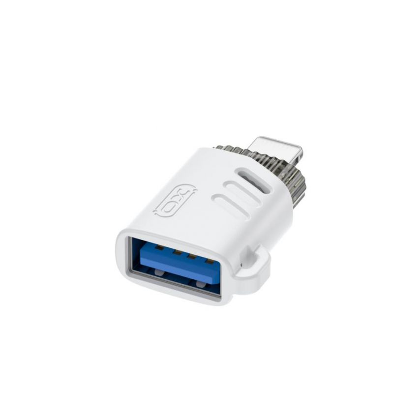 Переходник OTG XO NB256A Lightning to USB white