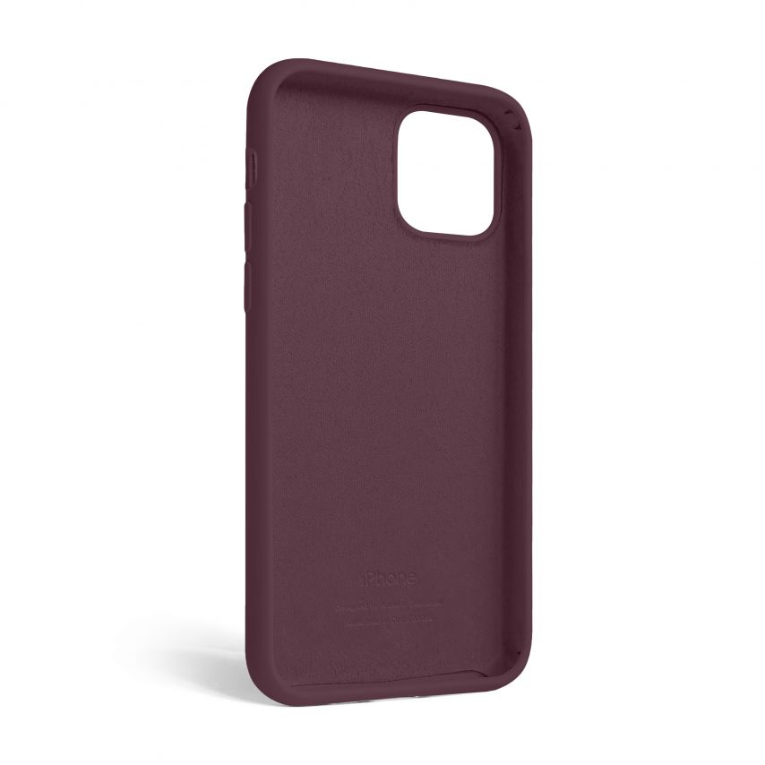 Чохол Full Silicone Case для Apple iPhone 12, 12 Pro maroon (42)