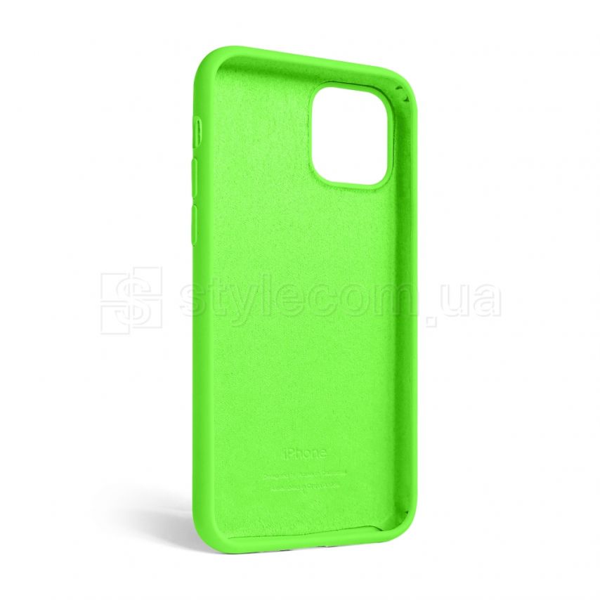 Чехол Full Silicone Case для Apple iPhone 12, 12 Pro shiny green (40)
