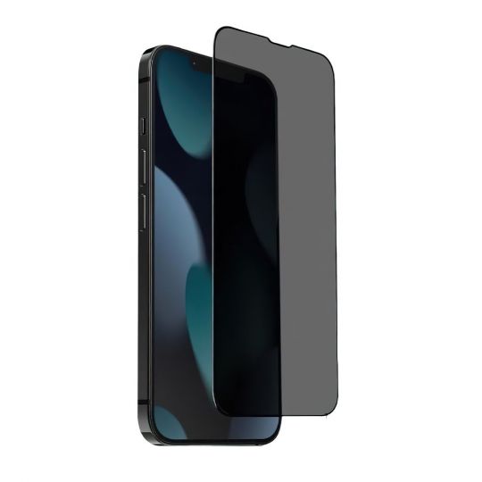 Защитное стекло Privacy для Apple iPhone 12, 12 Pro black (тех.пак.)