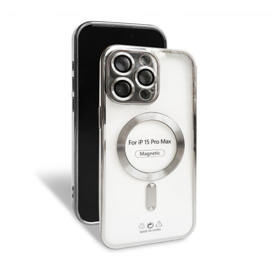 Чехол с функцией MagSafe для Apple iPhone 15 Pro Max silver (10) - купить за 221.50 грн в Киеве, Украине