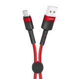 Кабель USB XO NB117 Micro Quick Charge 2.1A 0.25м red