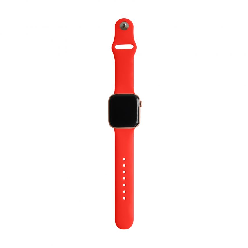 Ремінець для Apple Watch Sport Band силіконовий 38/40мм S/M neon orange