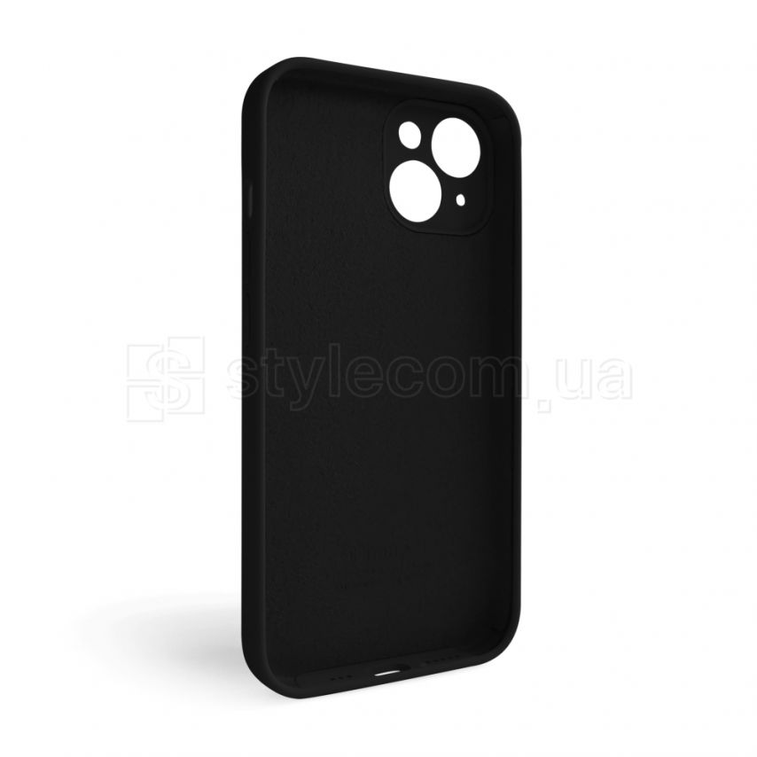 Чохол Full Silicone Case для Apple iPhone 15 black (18) закрита камера