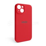 Чехол Full Silicone Case для Apple iPhone 15 red (14) закрытая камера