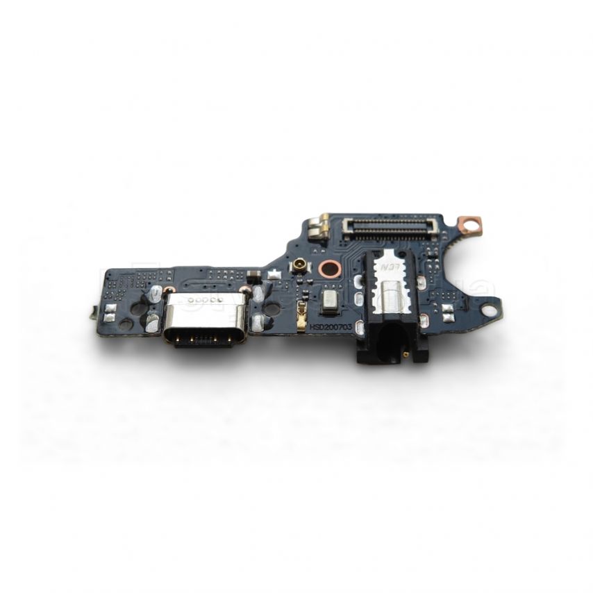 Шлейф (нижняя плата) для Xiaomi Redmi Note 9 с разъемом зарядки, гарнитуры и микрофоном High Quality