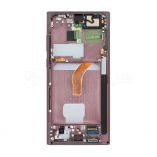 Дисплей (LCD) для Samsung Galaxy S22 Ultra/S908 (2022) з тачскріном та рамкою burgundy Service Original (PN:GH82-27488B, GH82-27489B) - купити за 14 560.00 грн у Києві, Україні