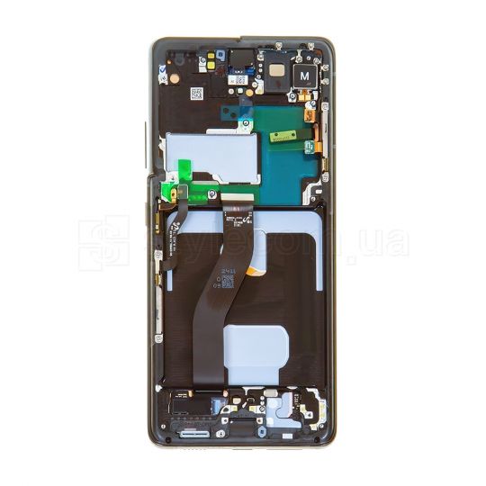 Дисплей (LCD) для Samsung Galaxy S21 Ultra/G998 (2021) з тачскріном та рамкою black (Oled) Original Quality