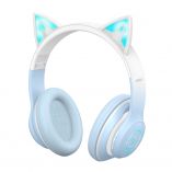 Дитячі навушники Bluetooth XO BE38 з вушками blue - купити за 794.20 грн у Києві, Україні