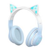 Детские наушники Bluetooth XO BE38 с ушками blue