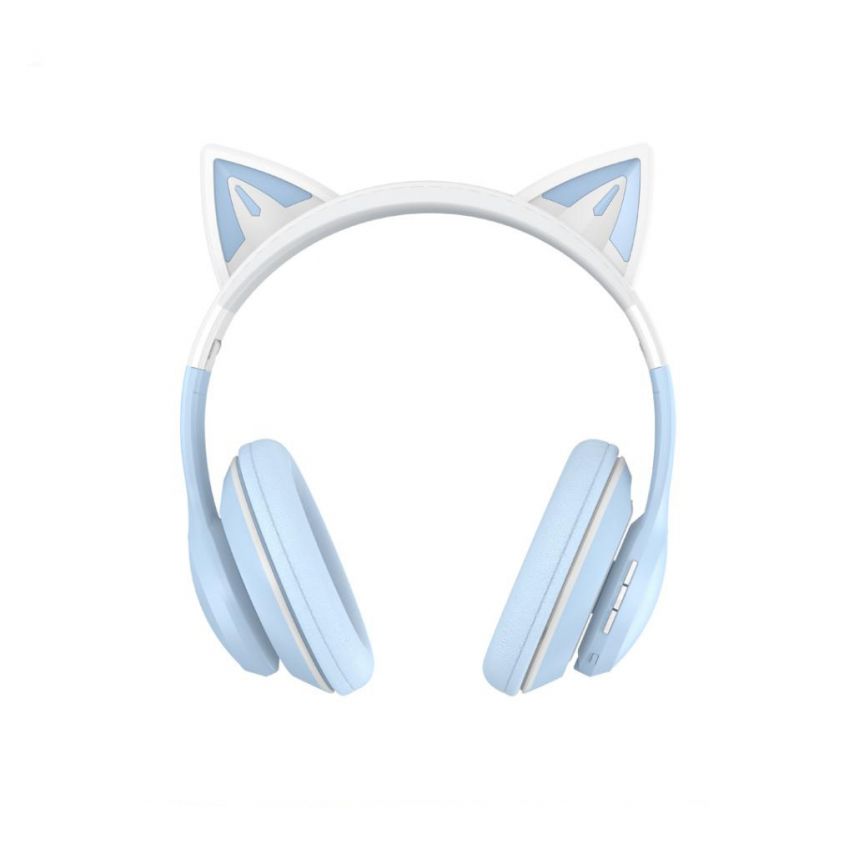 Дитячі навушники Bluetooth XO BE38 з вушками blue