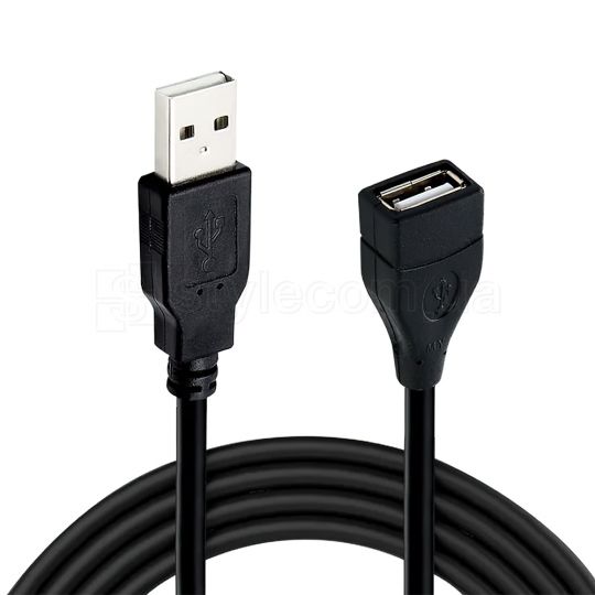 Удлинитель USB AM - USB AF 1.5м black