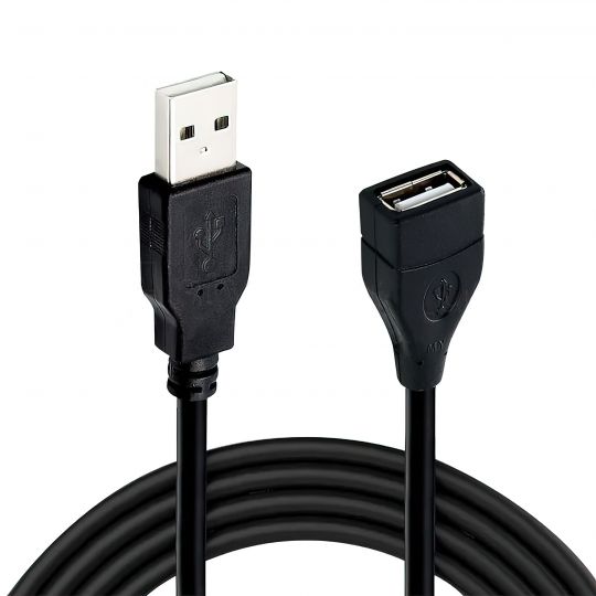 Удлинитель USB AM - USB AF 1.5м black
