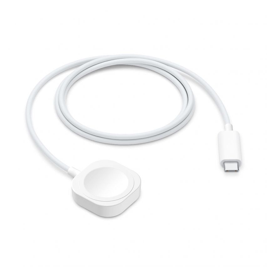 Бездротовий зарядний пристрій для Apple Watch Magnetic з Type-C роз'ємом 5W 1м квадратний white