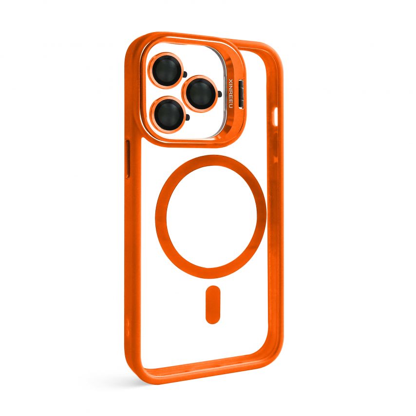 Чехол с функцией MagSafe для Apple iPhone 13 Pro Max с подставкой и защитой для камер orange